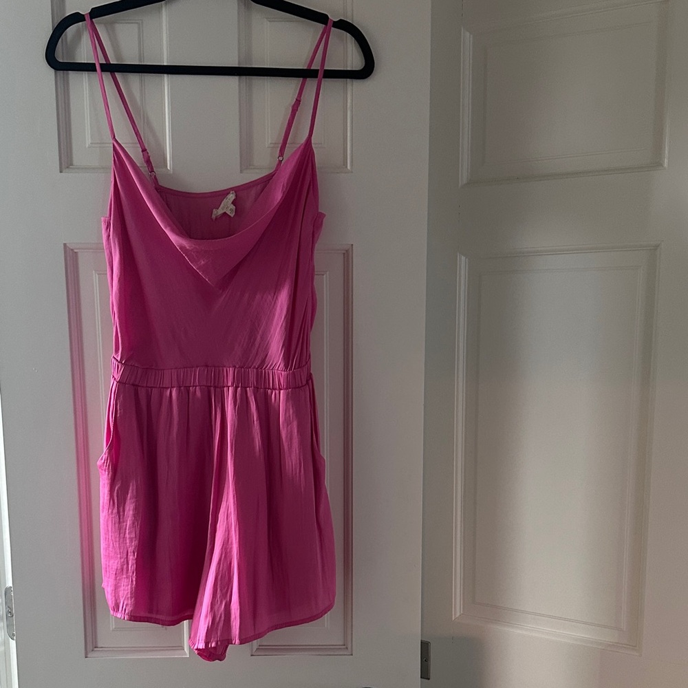 Pink Sleeveless Romper